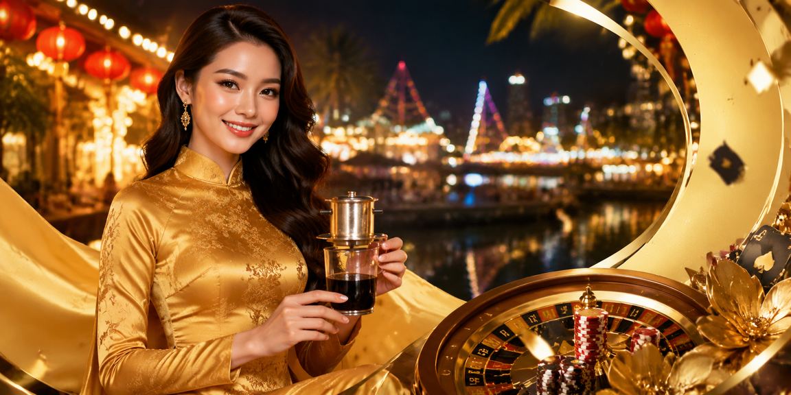 Người phụ nữ mặc áo dài nhận thưởng VIP tại khu vực biển Nha Trang